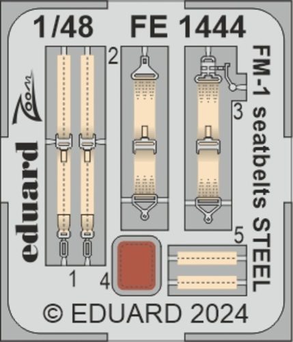 Eduard - FM-1 seatbelts STEEL   TAMIYA