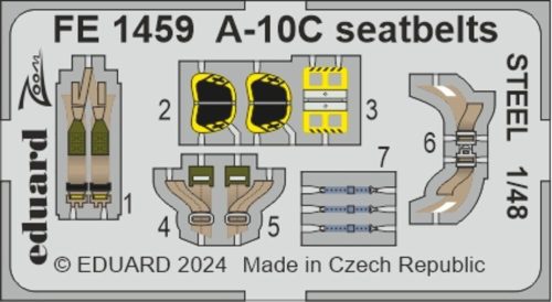 Eduard - A-10C seatbelts STEEL 1/48