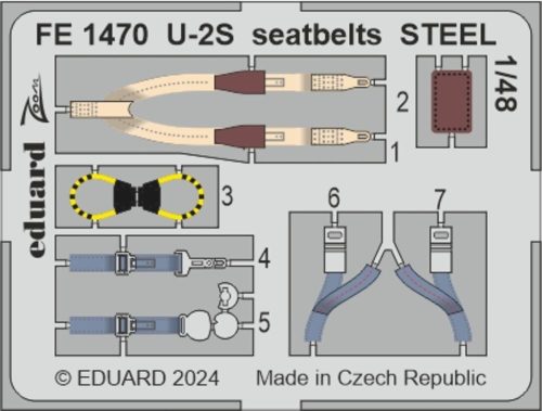 Eduard - U-2S seatbelts STEEL