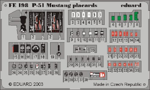 Eduard - P-51 Mustang placards