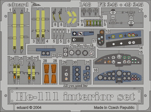 Eduard - Heinkel He 111, Interior set