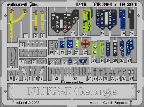 Eduard - N1K2-J George for Hasegawa