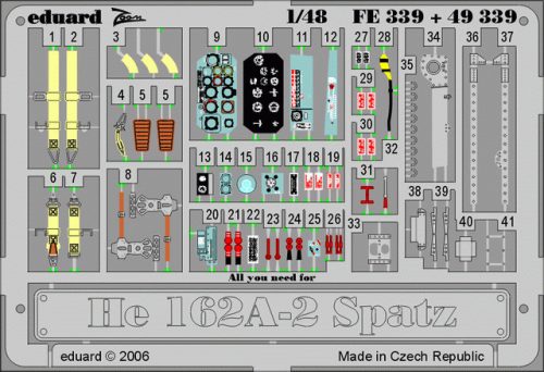 Eduard - He 162A-2 Spatz for Tamiya