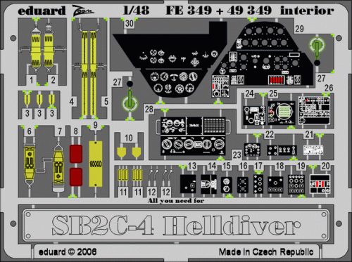 Eduard - SB2C-4 Helldiver interior for Revell-Monogram