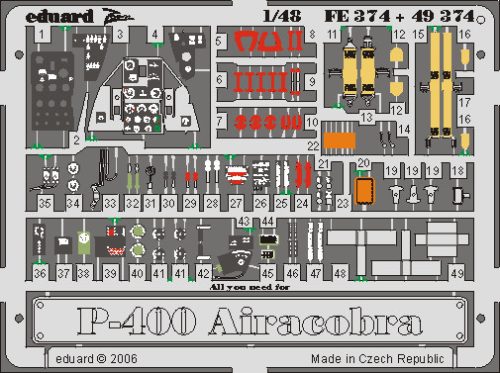 Eduard - P-39/P-400 Airacobra for Hasegawa