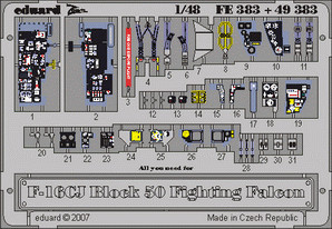 Eduard - F-16CJ Block 50 Fighting Falcon, for Tamiya