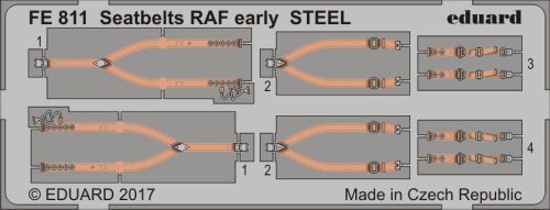 Eduard - Seatbelts RAF early STEEL