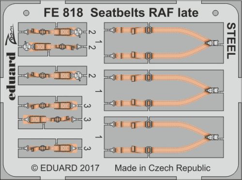 Eduard - Seatbelts RAF late STEEL