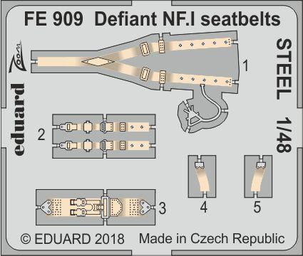 Eduard - Defiant NF.I seatbelts STEEL f.Airfix