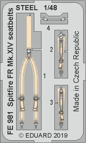 Eduard - Spitfire FR Mk.XIV seatbeltsSTEEL f.Airf