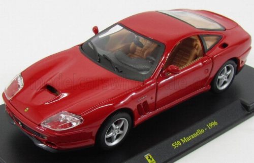 Edicola - FERRARI 550 MARANELLO 1996 - CON VETRINA - WITH SHOWCASE RED