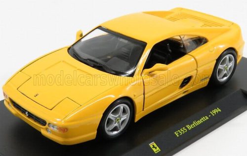 Edicola - FERRARI F355 BERLINETTA 1995 - CON VETRINA - WITH SHOWCASE YELLOW