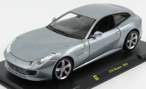 Edicola - FERRARI GTC4 LUSSO 2016 - CON VETRINA - WITH SHOWCASE GREY MET