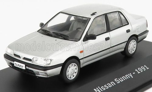 Edicola - NISSAN SUNNY 1991 - CON VETRINA - WITH SHOWCASE SILVER