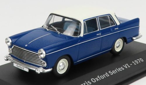 Edicola - MORRIS OXFORD SERIES VI 1970 - CON VETRINA - WITH SHOWCASE BLUE WHITE