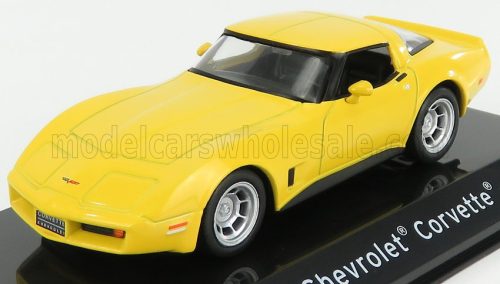 Edicola - CHEVROLET CORVETTE 1980 - CON VETRINA - WITH SHOWCASE YELLOW