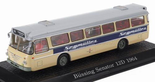 Edicola - BUSSING SENATOR AUTOBUS SEGMULLER 1966 - DAMAGE DISPLAY BOX CREAM SILVER