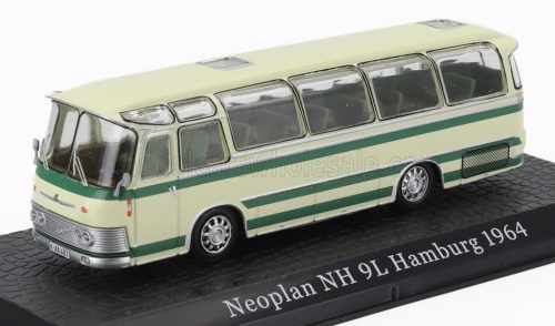 Edicola - NEOPLAN NH9L AUTOBUS HAMBURG 1964 - DAMAGE DISPLAY BOX CREAM GREEN