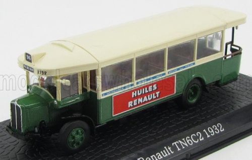 Edicola - RENAULT TN6C2 AUTOBUS PTE DES LILAS 1932 - DAMAGE DISPLAY BOX GREEN WHITE