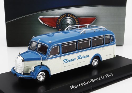 Edicola - MERCEDES BENZ O3500 AUTOBUS REISEN REISEN 1950 BLUE BEIGE