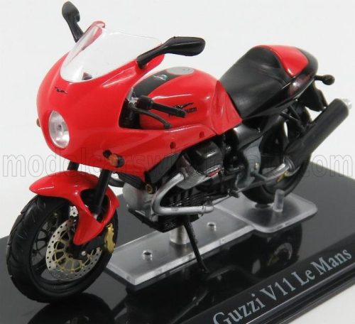 Edicola - MOTO GUZZI V11 LE MANS - DAMAGE DISPLAY BOX RED