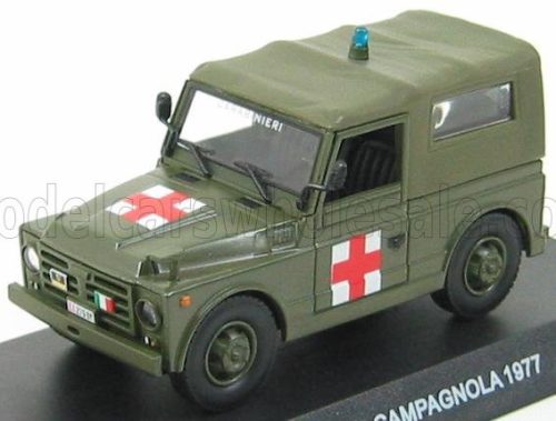 Edicola - FIAT NUOVA CAMPAGNOLA CARABINIERI AMBULANZA 1977 MILITARY GREEN