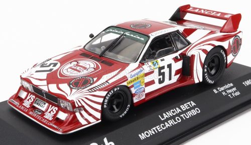 Edicola - LANCIA BETA MONTECARLO TURBO TEAM LANCIA CORSE N 51 24h LE MANS 1980 B.DARNICHE - H.HEYER - T.FABI RED WHITE