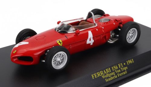 Edicola - FERRARI F1  156 SHARKNOSE N 4 SEASON 1961 WOLFGANG VON TRIPS RED