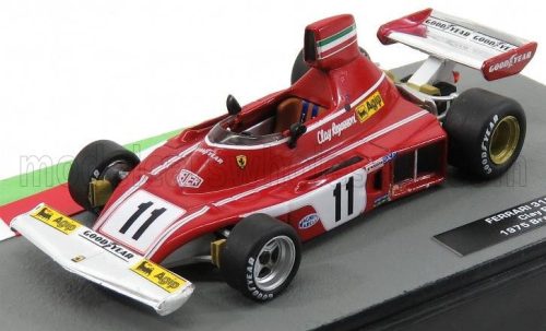 Edicola - FERRARI F1  312 B3 N 11 BRAZILIAN GP 1975 CLAY REGAZZONI RED WHITE