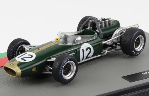 Edicola - BRABHAM F1  BT19 N 12 WORLD CHAMPION SEASON 1966 JACK BRABHAM GREEN GOLD