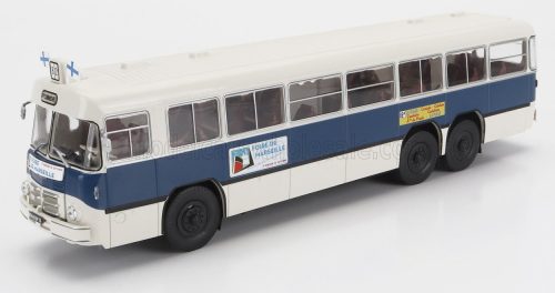 Edicola - BERLIET PBR10 AUTOBUS FOIRE DE MARSEILLE 3-ASSI 1958 WHITE BLUE