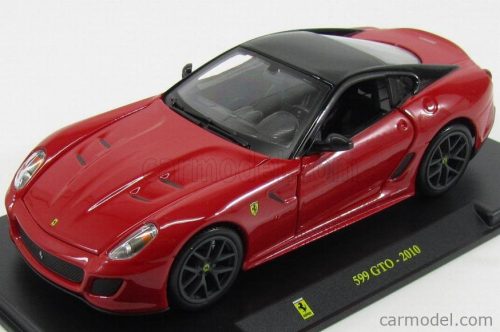 Edicola - Ferrari 599 Gto 2010 - Con Vetrina - With Showcase Red Black