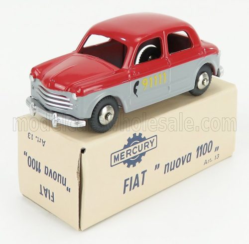 Edicola - FIAT NUOVA 1100 TAXI BERNA 1955 RED GREY