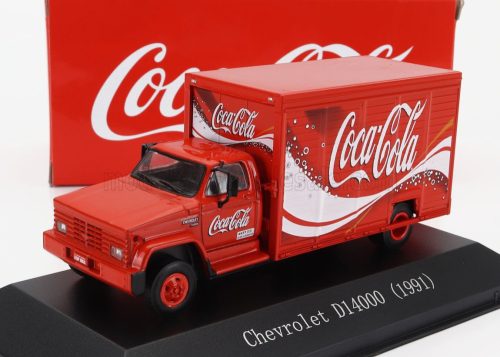 Edicola - CHEVROLET D14000 TRUCK CASSONATO COCA-COLA 1991 RED