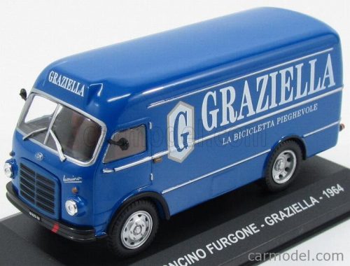 Edicola - Om Fiat Leoncino Truck Furgone Van 1964 - Graziella La Bicicletta Pieghevole Blue