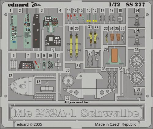 Eduard - Me 262A-1 Schwalbe SS277