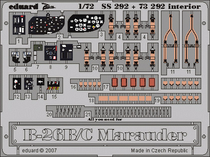 Eduard - B-26B/C Marauder interior for Hasegawa