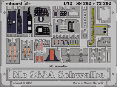 Eduard - Me 262A Schwalbe for Academy