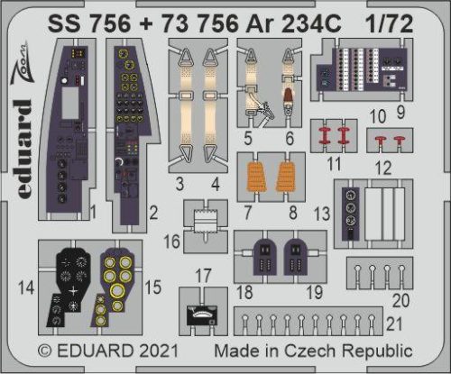 Eduard - Ar 234C, For Hobby 2000 / Dragon