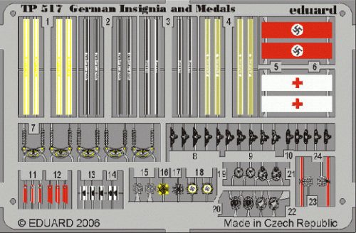 Eduard - 1:35 Photo-etched parts-German Insignia and Medals WWII