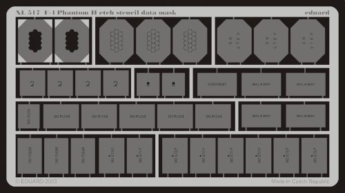 Eduard - F-4 Phantom II etch stencil data mask