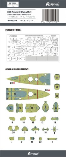 Flyhawk - HMS Prince of Wales Paint mask (FH1117)