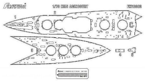 Flyhawk - HMS Agincourt Wooden Deck