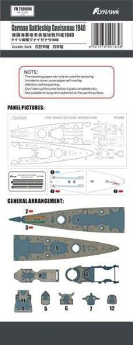 Flyhawk - German Battleship Gneisenau 1940 Wooden Deck