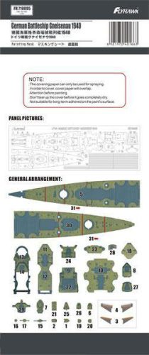 Flyhawk - German Battleship Gneisenau 1940 Painting Mask