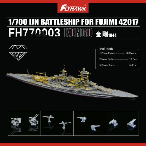 Flyhawk - IJN Battleship Kongo 1944 PE Sheet