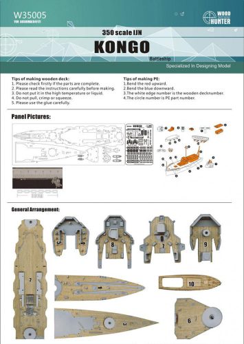 Flyhawk - IJN Kongo Battleship Wood Deck