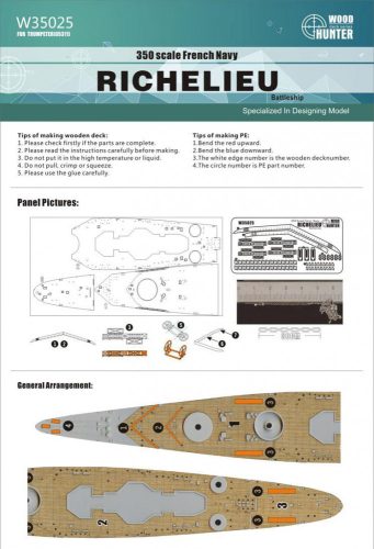 Flyhawk - French Navy Richelieu Wood Deck