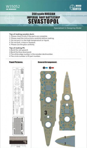 Flyhawk - Russian Imperial Navy Battleship Sevastopol Wood Deck