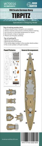 Flyhawk - WWII German Battleship Tirpitz Wood Deck